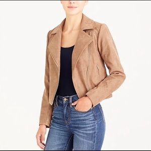 J Crew suede moto jacket